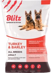 Blitz Adult All Breeds Turkey/Barley фото